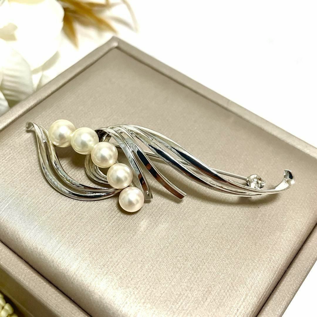 オンライン 【新品同様】ミキモト アコヤ 本真珠 パール ブローチ