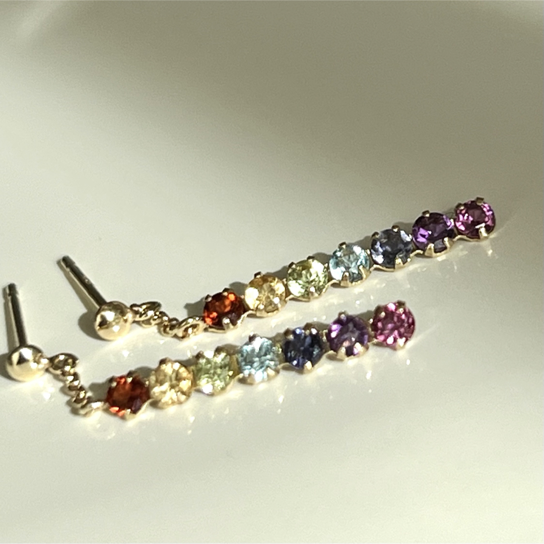 新品 k10 揺れる アミュレット 御守り ピアス 10金