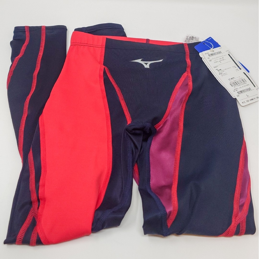Mizuno【N2MB9099】競泳ロングスパッツ FINA承認 メンズLサイズ