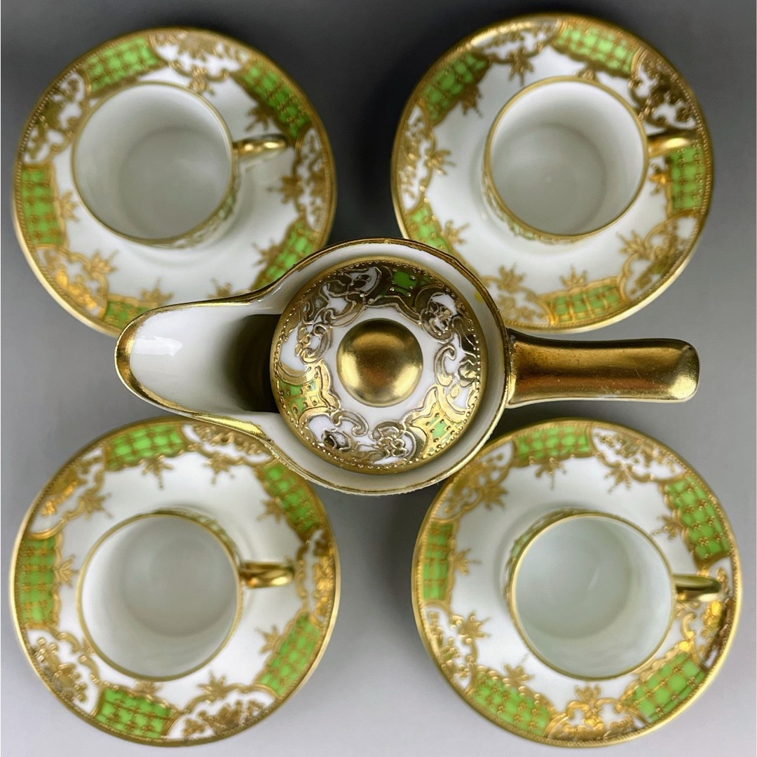 オールドノリタケ ティーセット 25.4㎝ チョコレートポット カップ