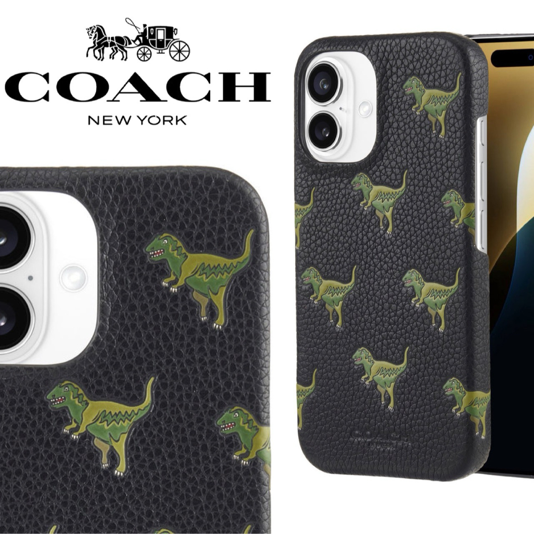 COACH - 新品 コーチ Coach レキシー iPhone16 ケース かわいい 恐竜の