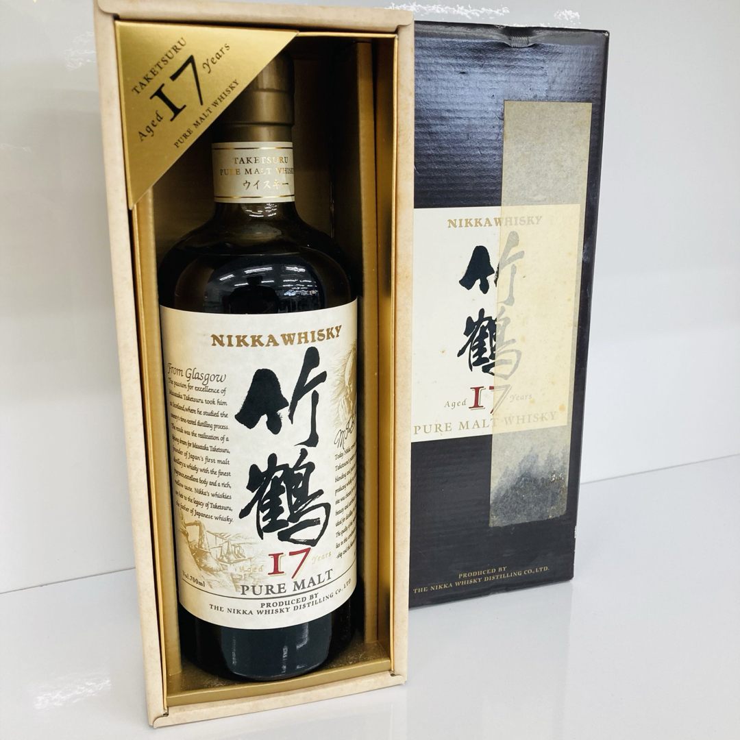 ニッカウイスキー 竹鶴17年ピュアモルト 黒箱 旧ボトル 700ml ニッカ