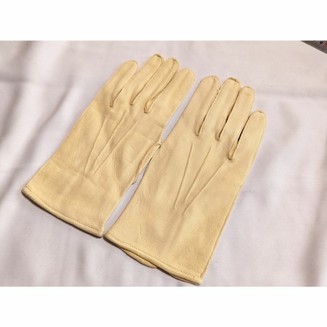 Dents ドスキン 50sヴィンテージ 英国製グローブ オフホワイト XS