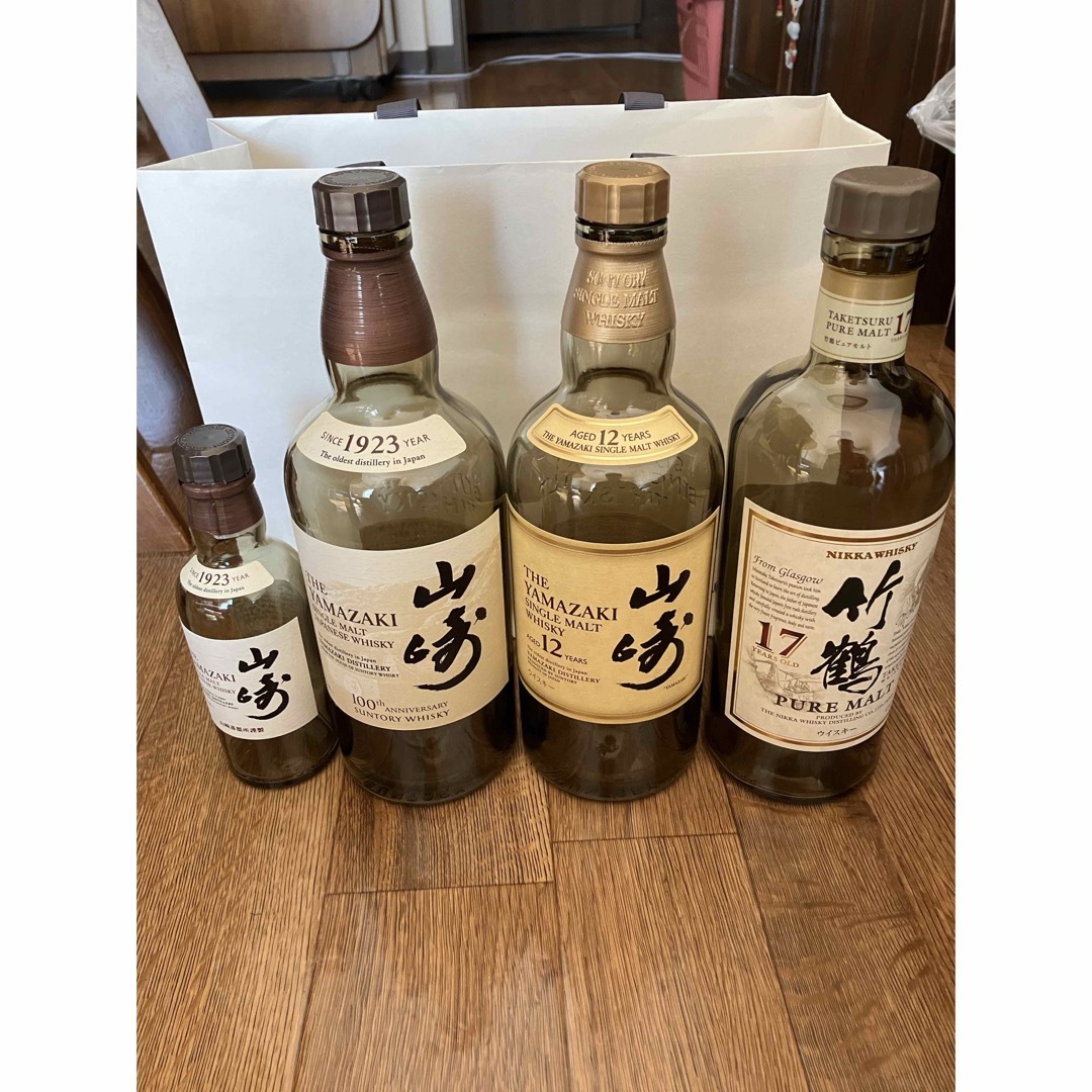 ミニボトルウイスキー 食品・飲料・酒 山崎12年 山崎蒸留酒 水彩画ミニ
