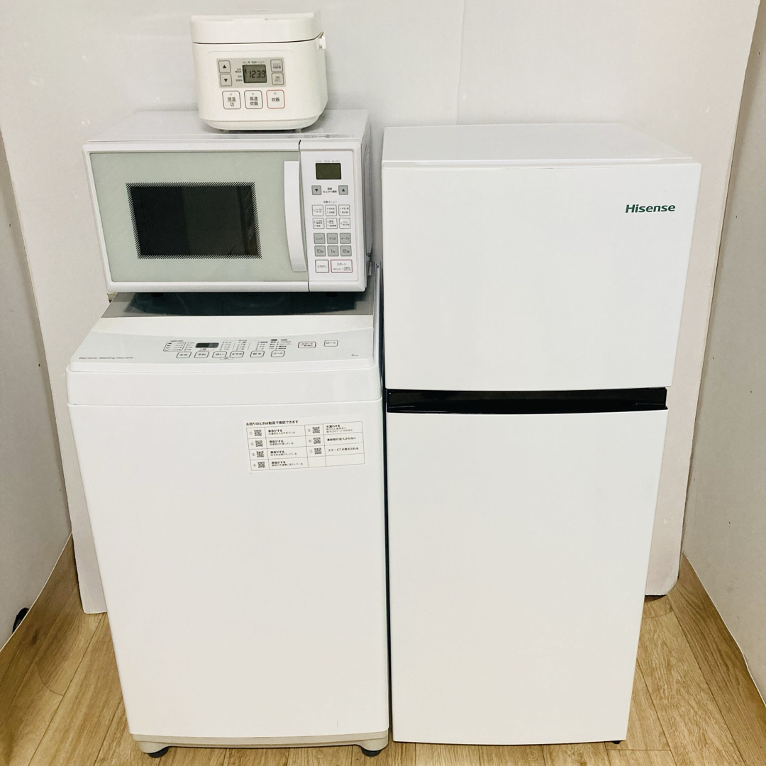 高品質美品 豪華一人暮らし家電4点セット❗️大阪、大阪近郊配送設置