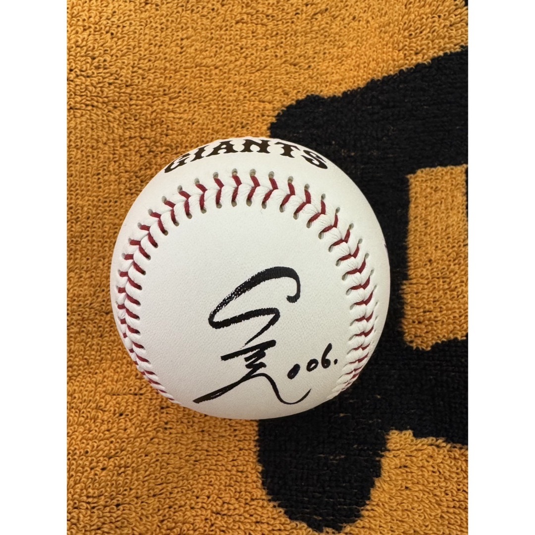 90周年】巨人 読売ジャイアンツ 坂本勇人 直筆サインボール 投げ込み