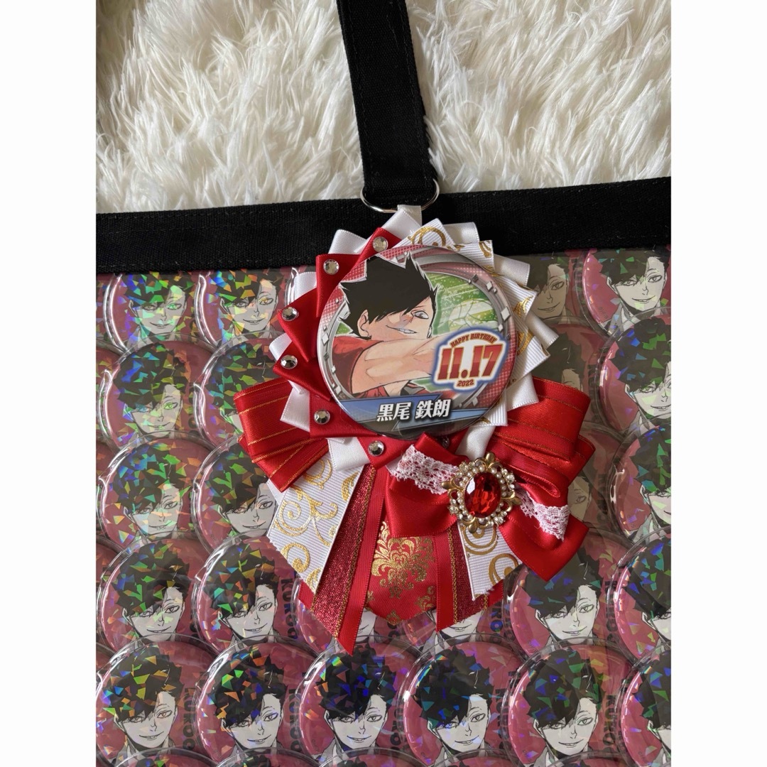 ハイキュー!! 黒尾鉄朗 A3痛バ＋缶バ81個＋ロゼッタ オールスター缶