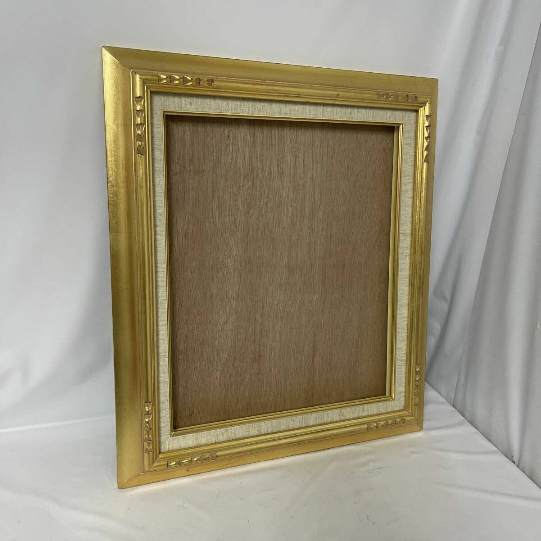 アンティーク額縁 油絵用 ガラス入り F8 アンティーク額縁 油絵用