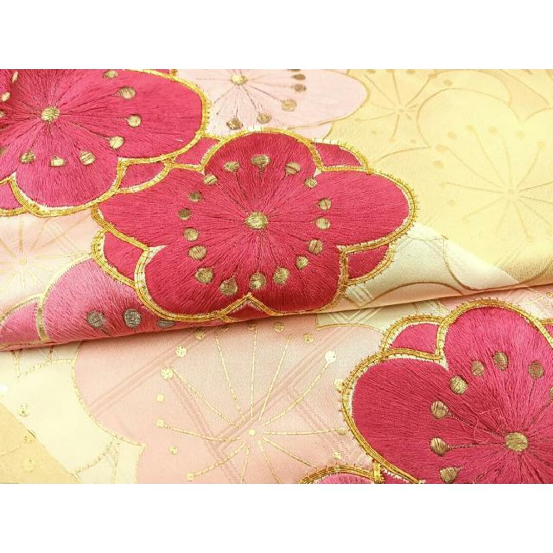 豪華振袖 駒刺繍 絞り 扇面花文 正絹逸品 成人式 パーティー お見合 御