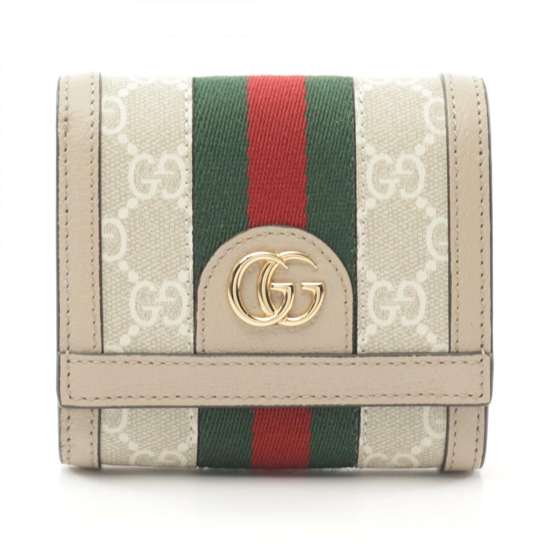 GUCCI オフィディア 二つ折り財布 シェリーライン キャンバス 660