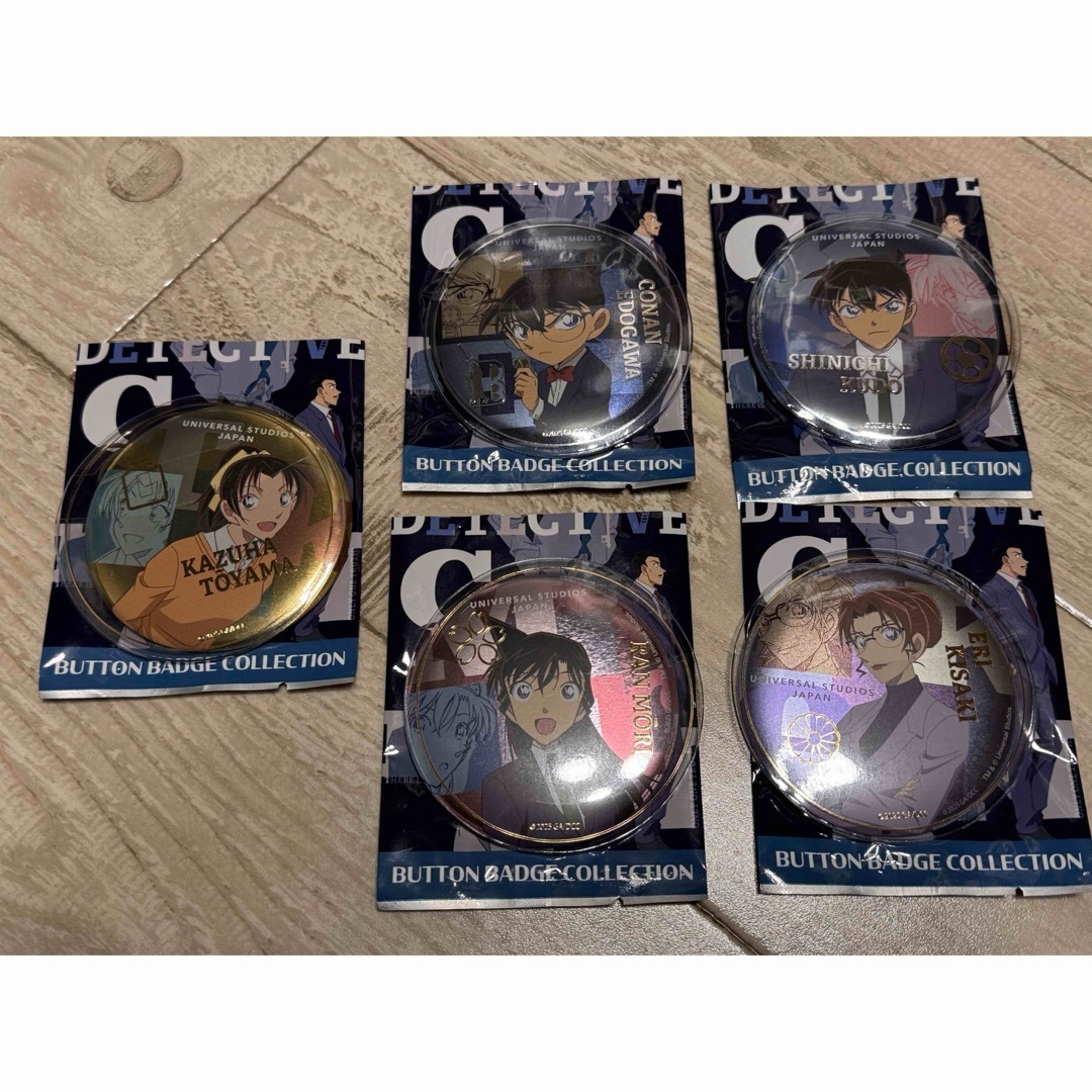 名探偵コナン USJ 缶バッジ コレクション コレクターセット 名探偵