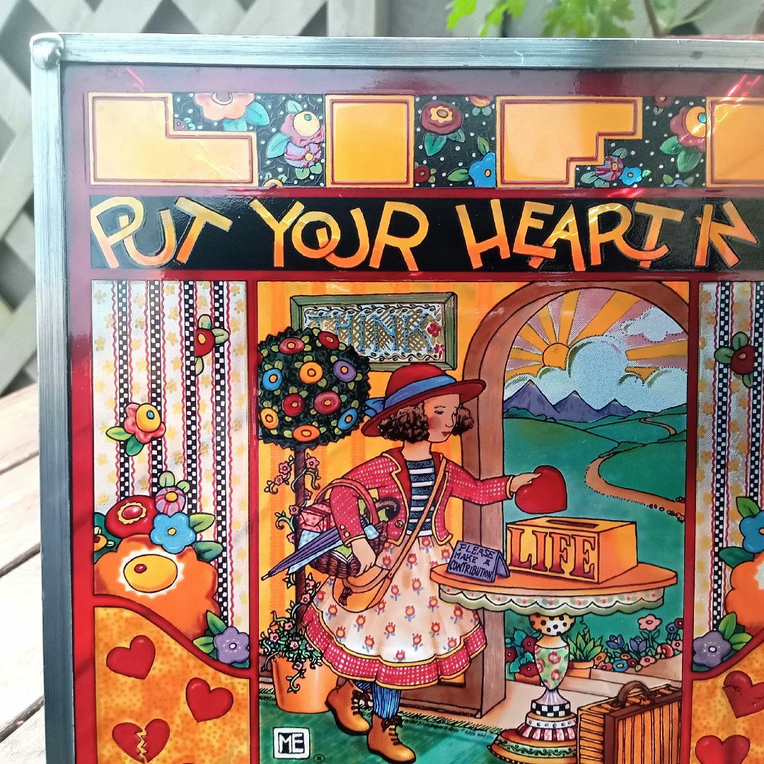 メアリー・エンゲルブライト ステンドグラス ハート グラスマスターズ社