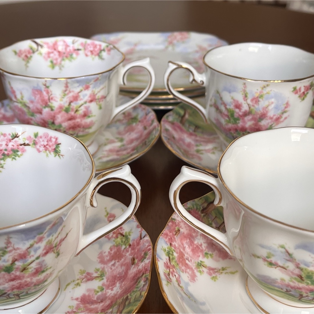 ☆ロイヤルアルバート ブロッサムタイム ヴィンテージ ペアカップ