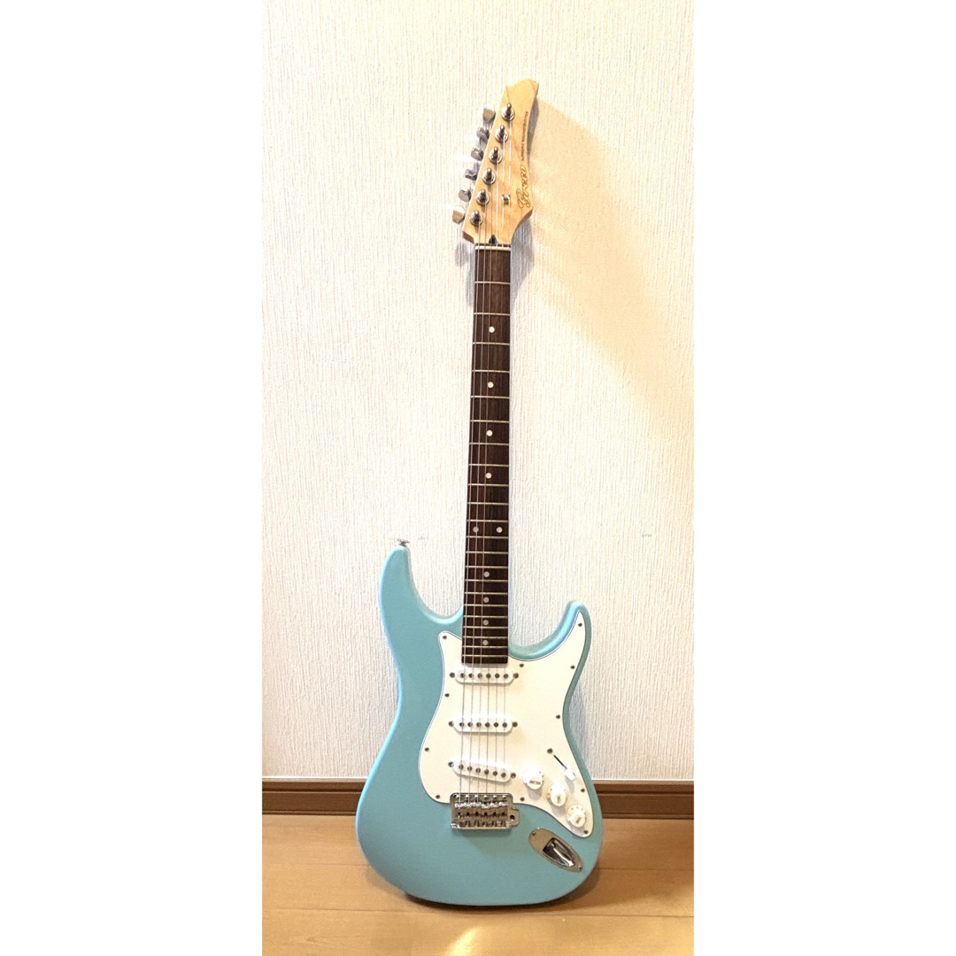Greco エレキギター WS-STD (スカイブルー/ローズウッド）ケース付