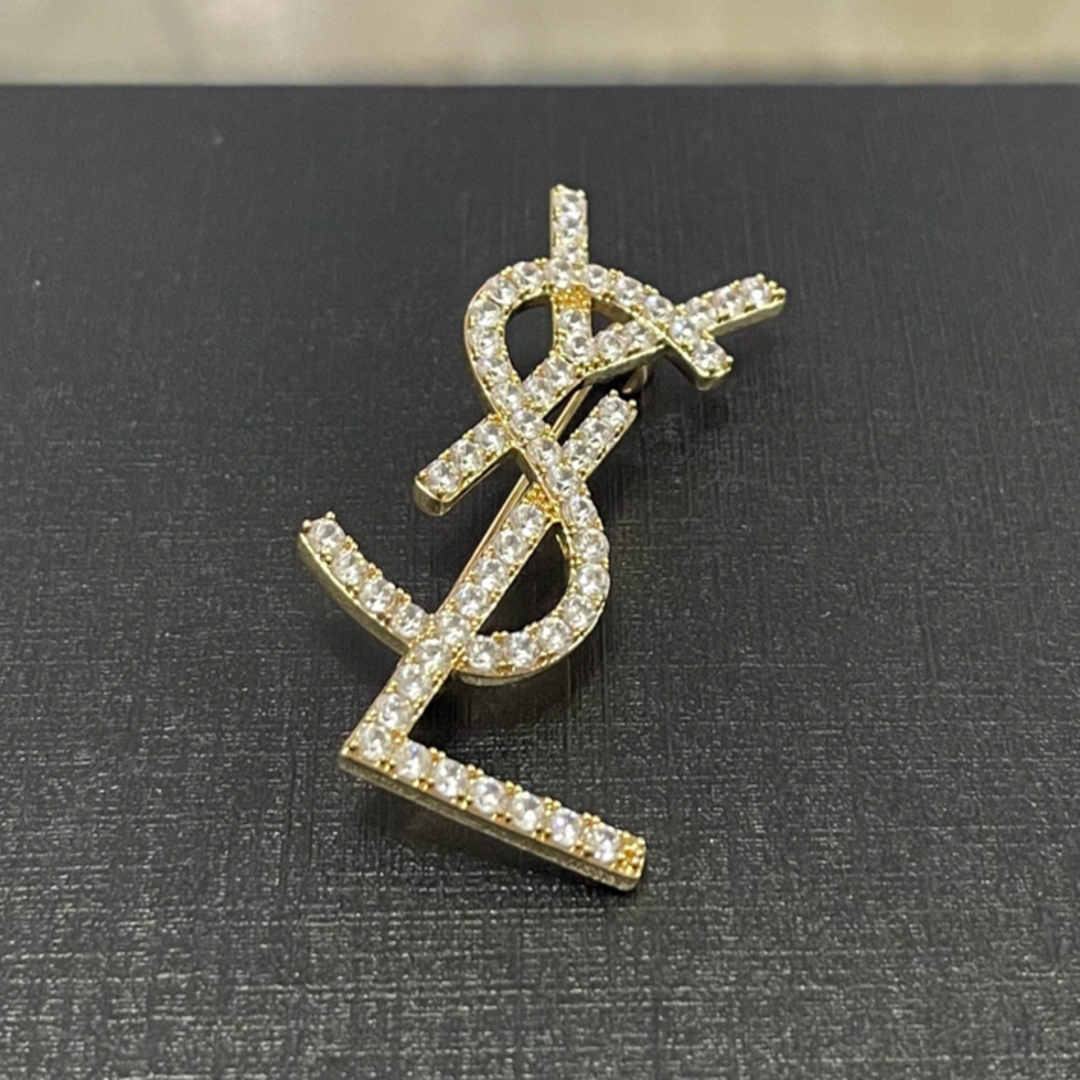 イヴサンローラン ロゴブローチ vintage vintage】YSL ロゴブローチ