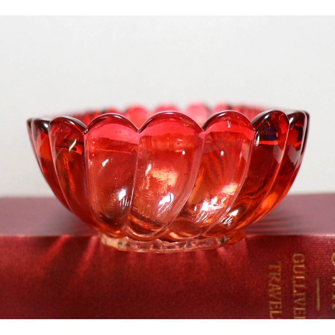 オールドバカラ バンブーローズ クリスタルガラス アクセサリートレイ