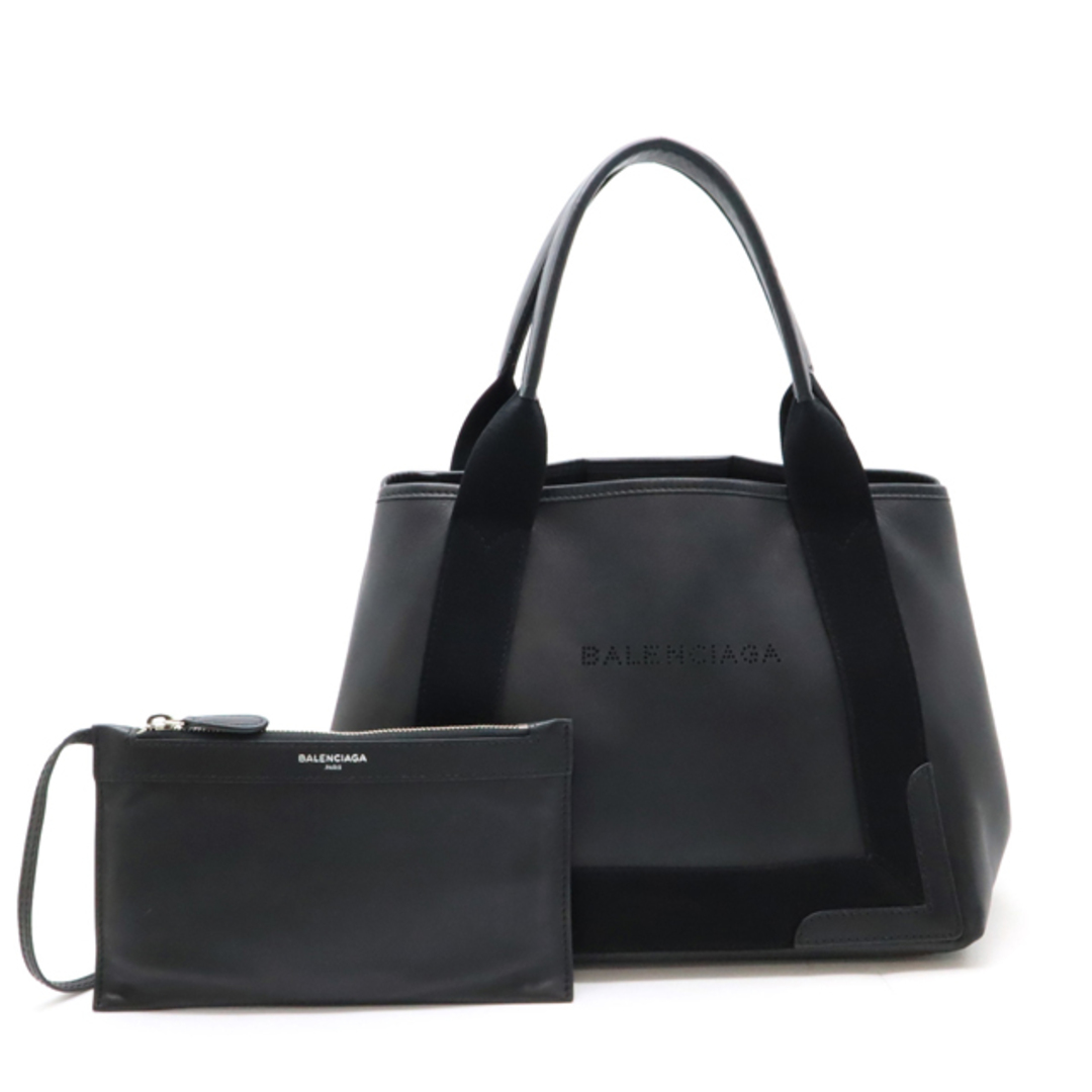 BALENCIAGA バレンシアガ トートバッグ ネイビーカバS キャンバス