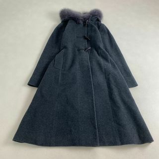 Harrods ハロッズ ロングコート アンゴラ シルク ウール カシミヤ