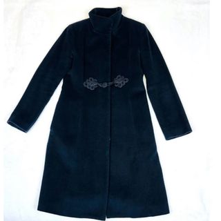 美品ヴィヴィアンタムゴールド花柄コートジャガードチャイナ金ロング0