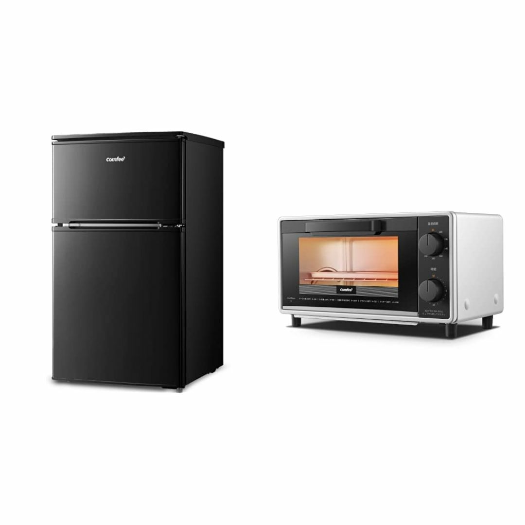 2023年製 comfee ノンフロン冷凍冷蔵庫 RCT90BL□90L