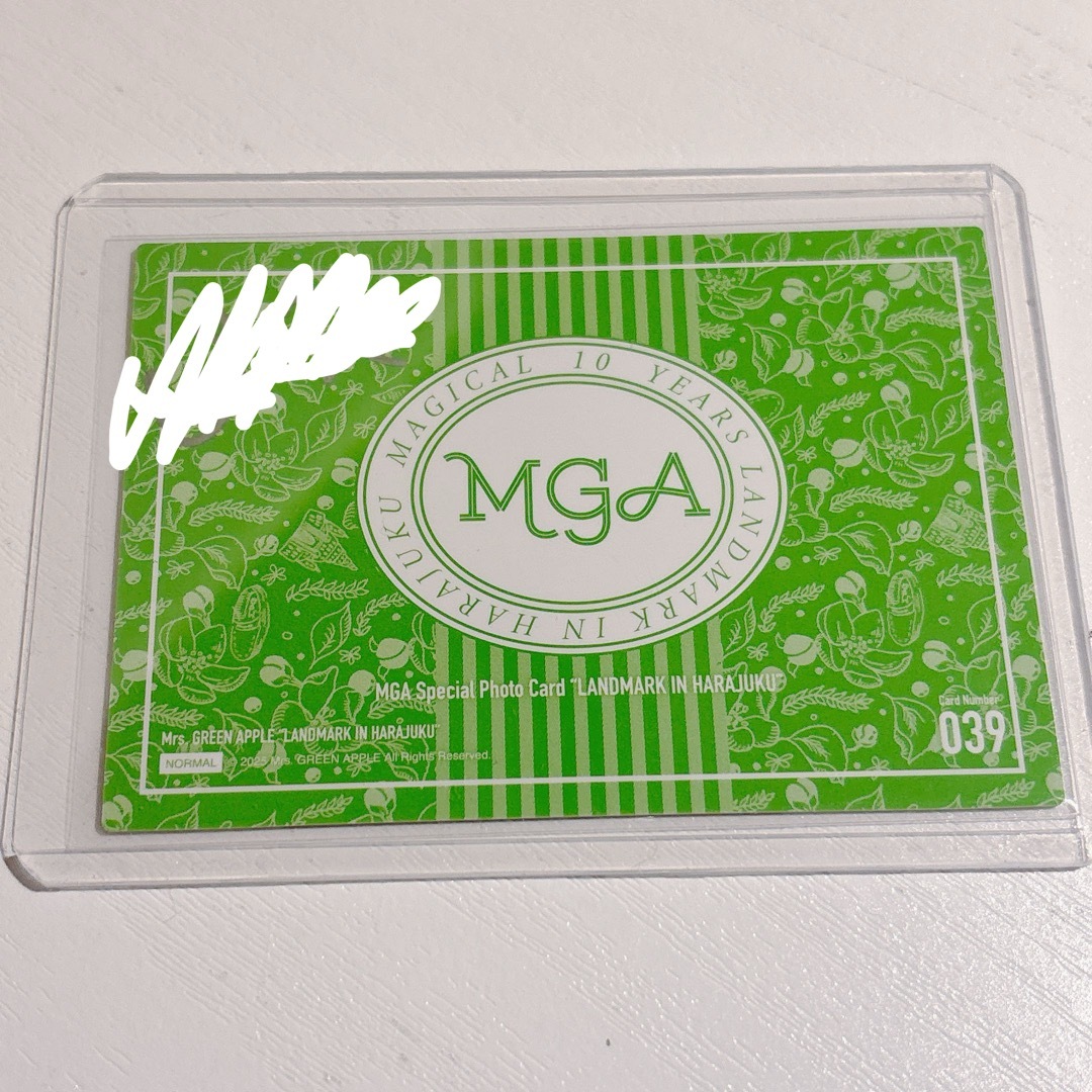 Mrs. GREEN APPLE 若井滉斗 サイン入りフォトカ 若井滉斗 サイン入り