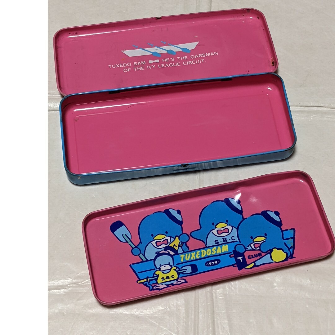 昭和レトロ タキシードサム 筆箱 缶 ペンケース/サンリオの通販 by ち