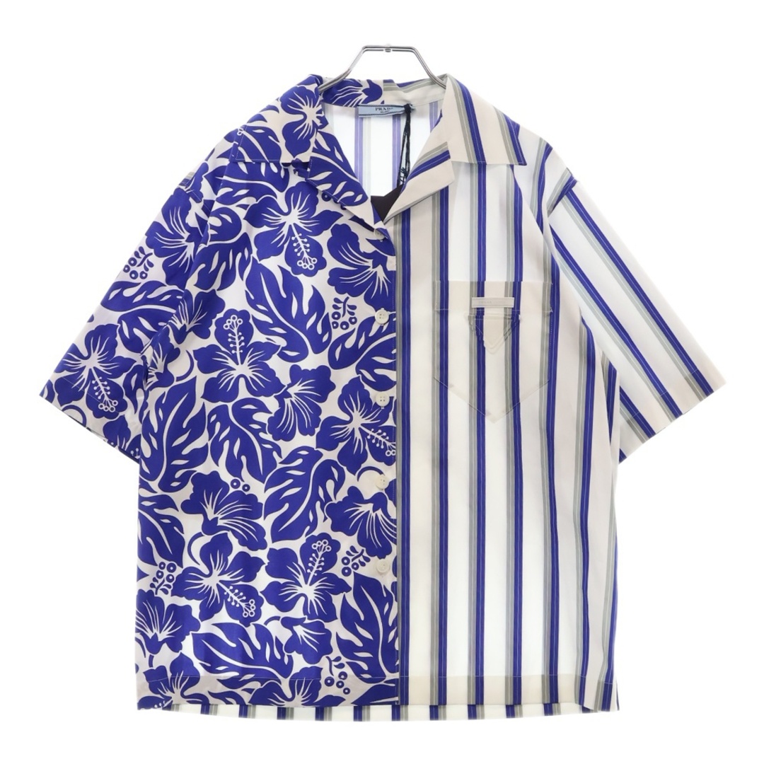 ROY reflect overjoy 花柄切替ストライプシャツ フリーサイズ ROY