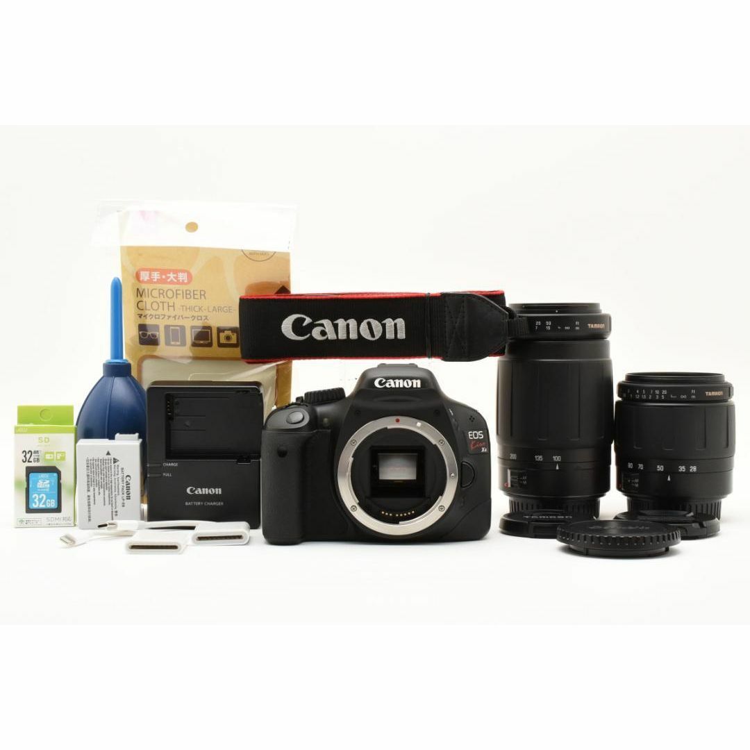 ✨初心者セット✨一眼レフカメラ Canon EOS Kiss X4 レンズセット