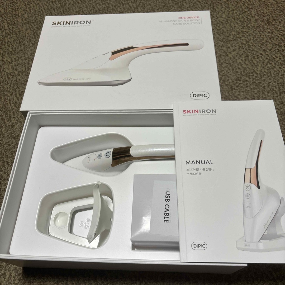 値下げ‼️☆美容大国韓国で話題！アイロン型美顔器スキンアイロン 正規品