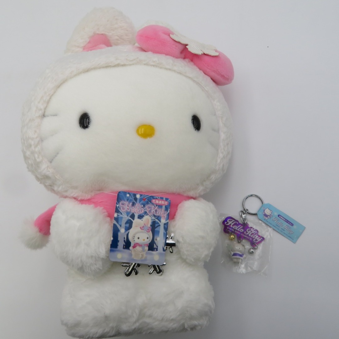 激レア】ご当地キティ オリジナルストラップ 北海道 白うさぎ 雪