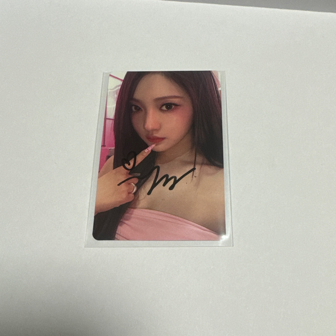 aespa ニンニン 直筆サイン入り ポストカード aespa ニンニン 直筆