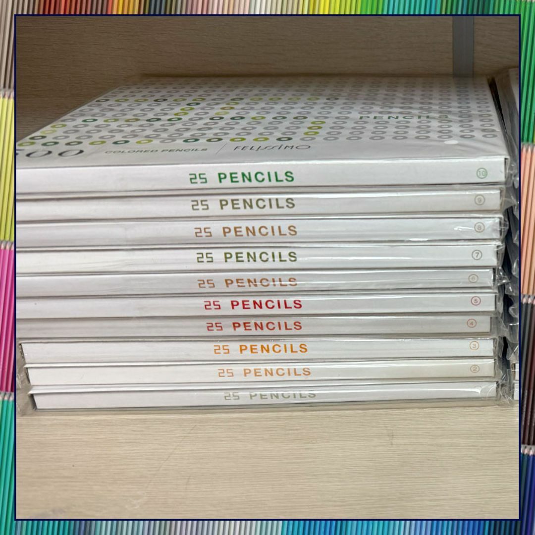 フェリシモ 500色 色鉛筆 未使用 25色✕20箱＝500本フルセット