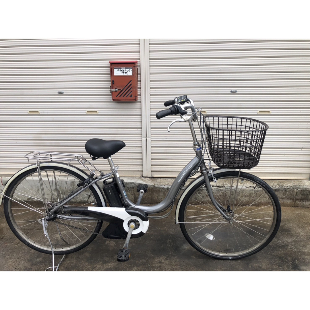 ブリヂストン電動アシスト自転車アシスタ 26インチシルバーアルミ
