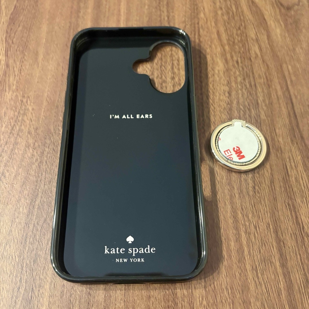 新品kate spade⭐️iPhone16リング付きスマホケース スペードフラワ