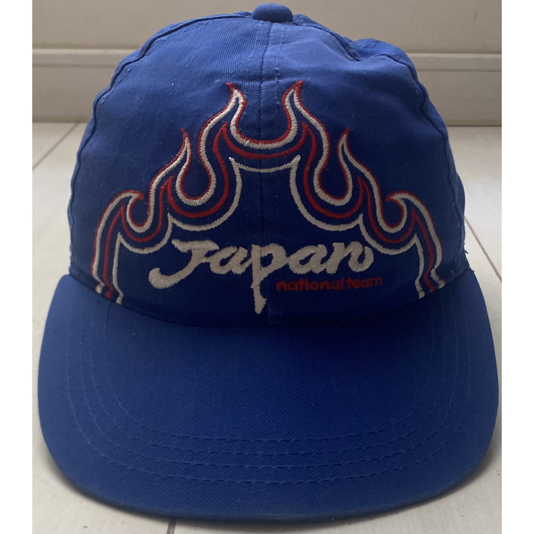 非売品❗️90s サッカー 日本代表 キャップ 炎モデル 1996 フレイム刺繍