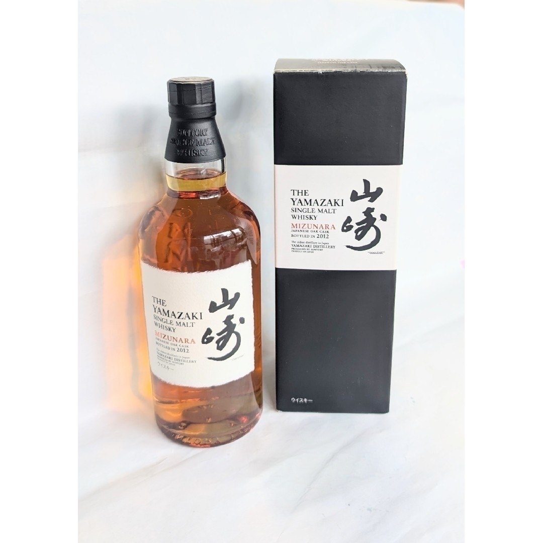 山崎 ミズナラ 2012年 希少】山崎ミズナラ 2012 空瓶 箱付き 【公式