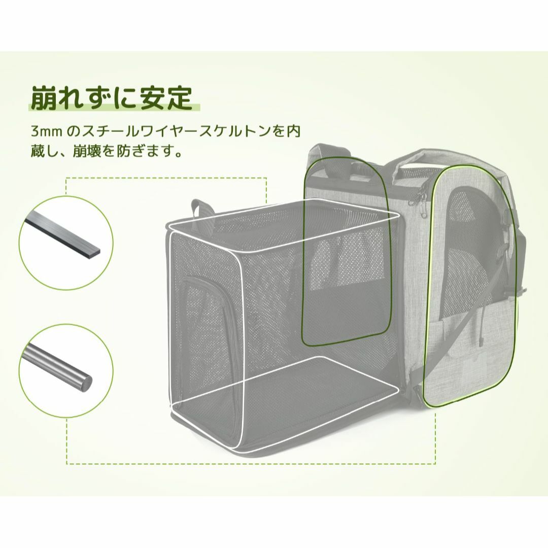 アウトレット ☆ ペット キャリーバッグ 拡張可能 2WAY バッグ Amazon