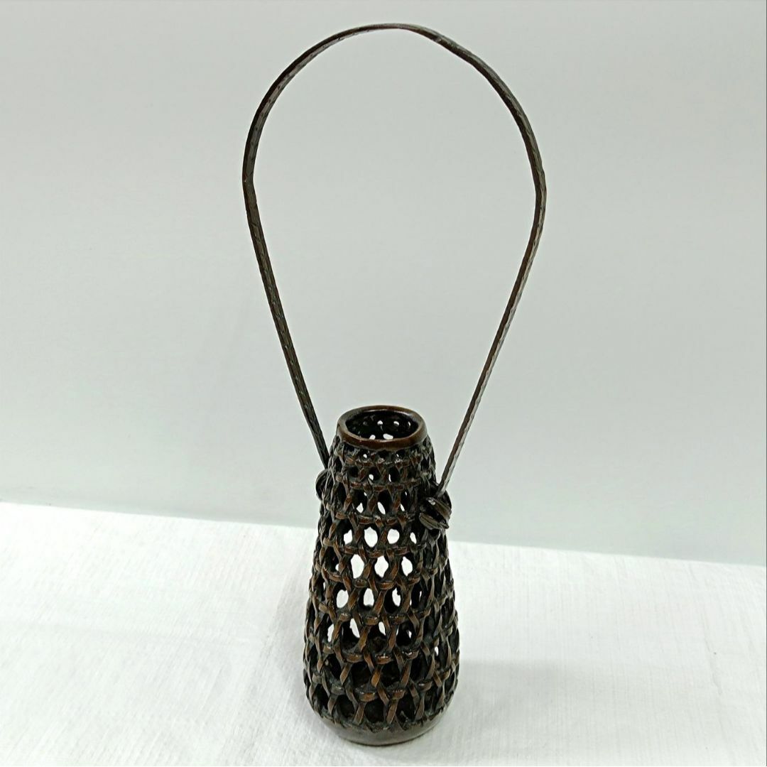 秦蔵六造 鍍金銅 諌鼓 香炉 平安 秦蔵六造 鍍金銅