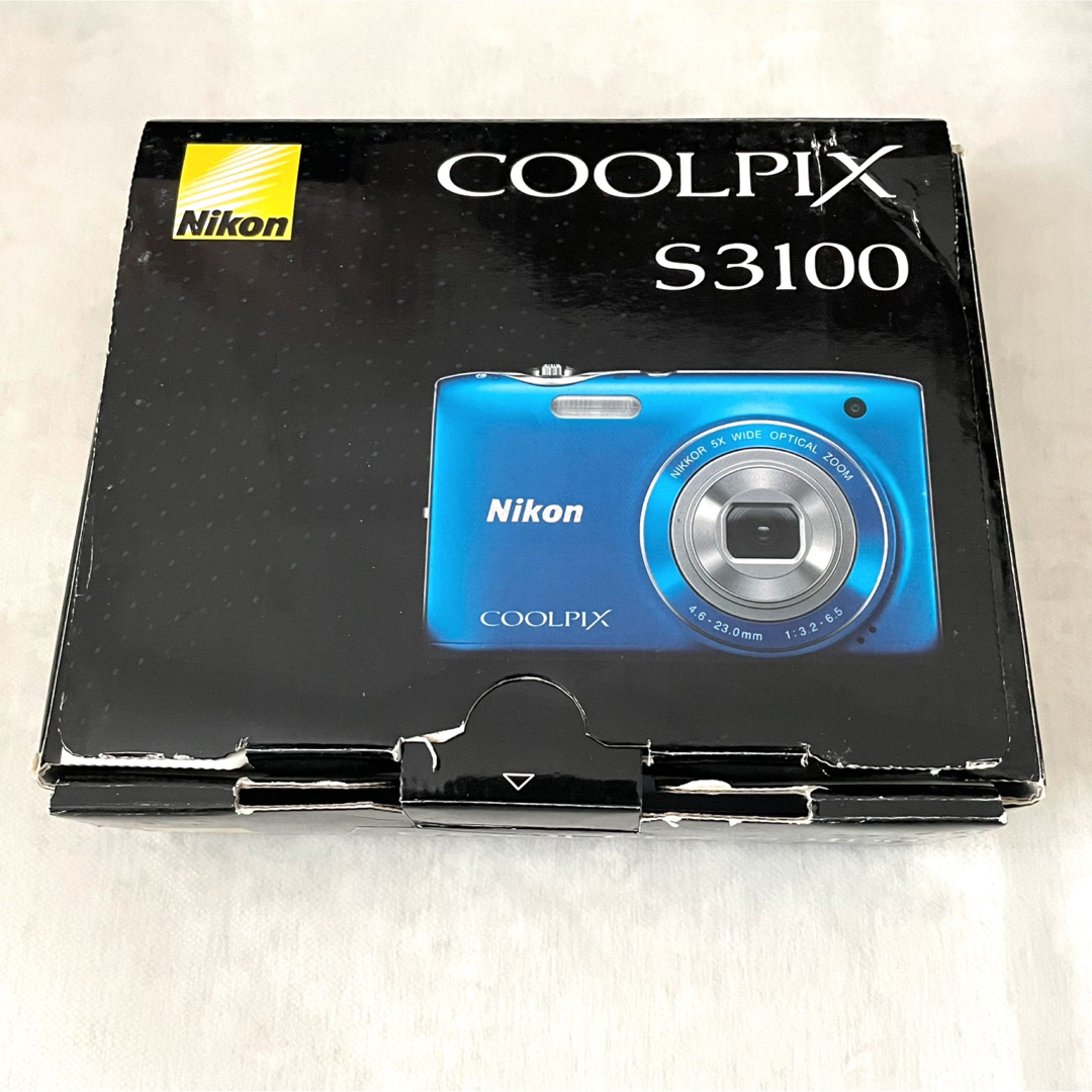 Nikon COOLPIX S3100 青 コンパクトデジタルカメラ 箱付き デジカメ