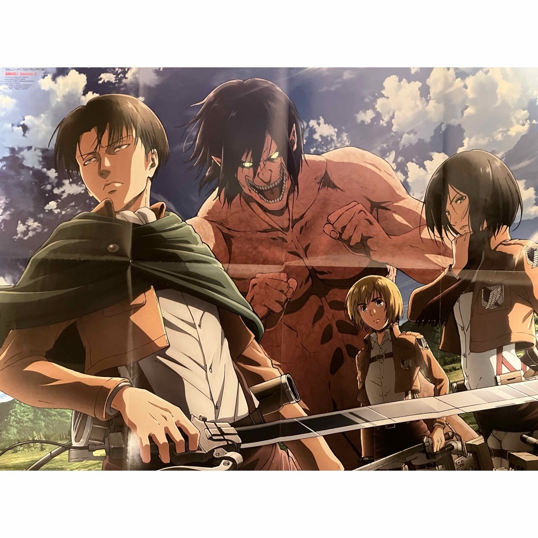 進撃の巨人 エレン＆ミカサ＆アルミン＆リヴァイ B2ビジュアルポスター