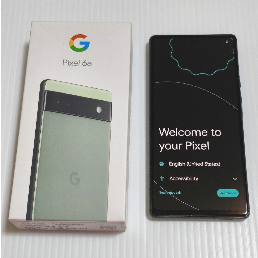 Google Pixel 6a 128GB セージ（本体カバー付）