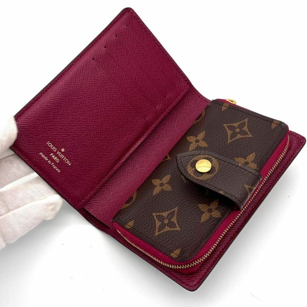極美品✨大赤字の限定価格❣️ルイヴィトンがま口二つ折り財布モノグラム