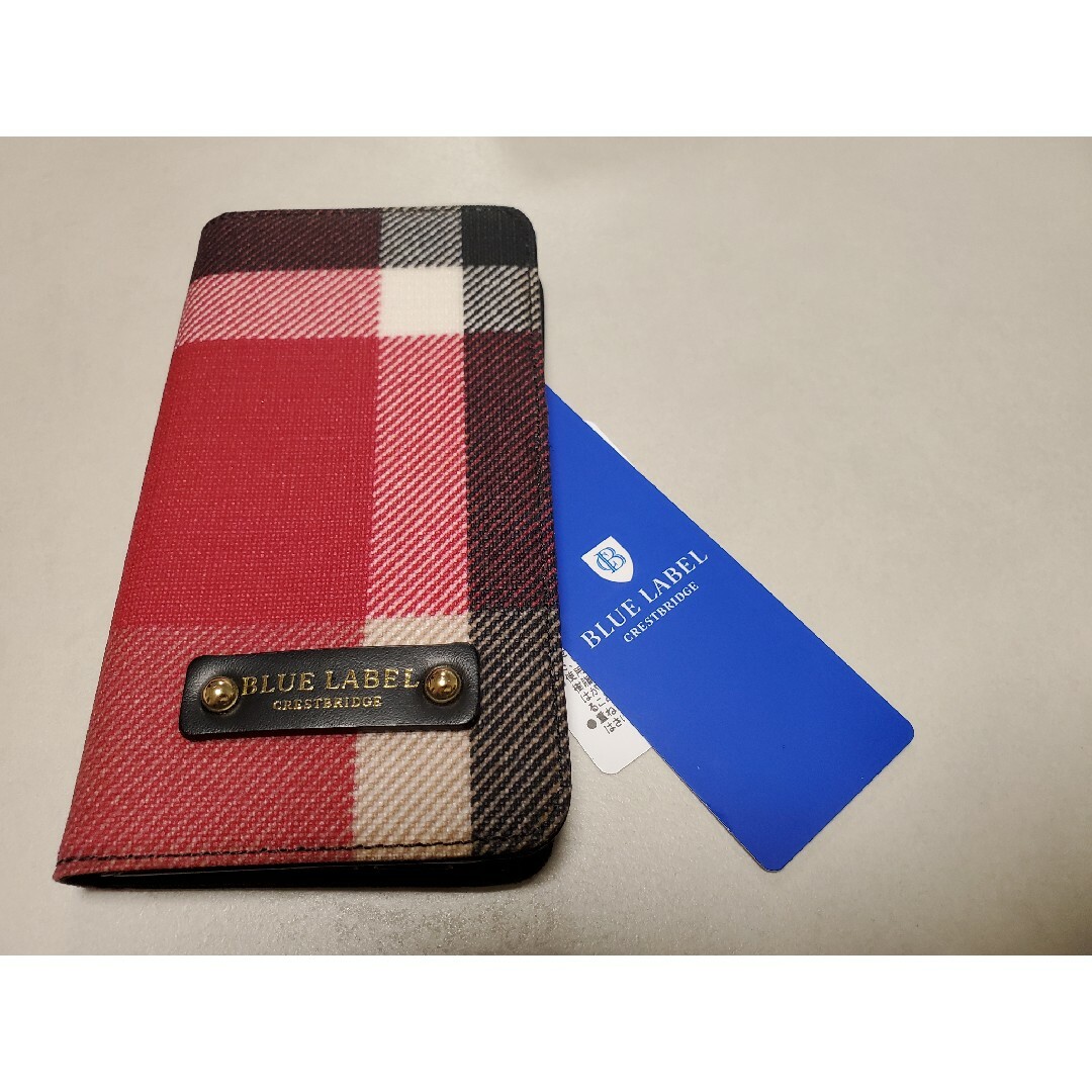 新品タグ付き】ブルーレーベルクレストブリッジ 手帳型iPhoneケース