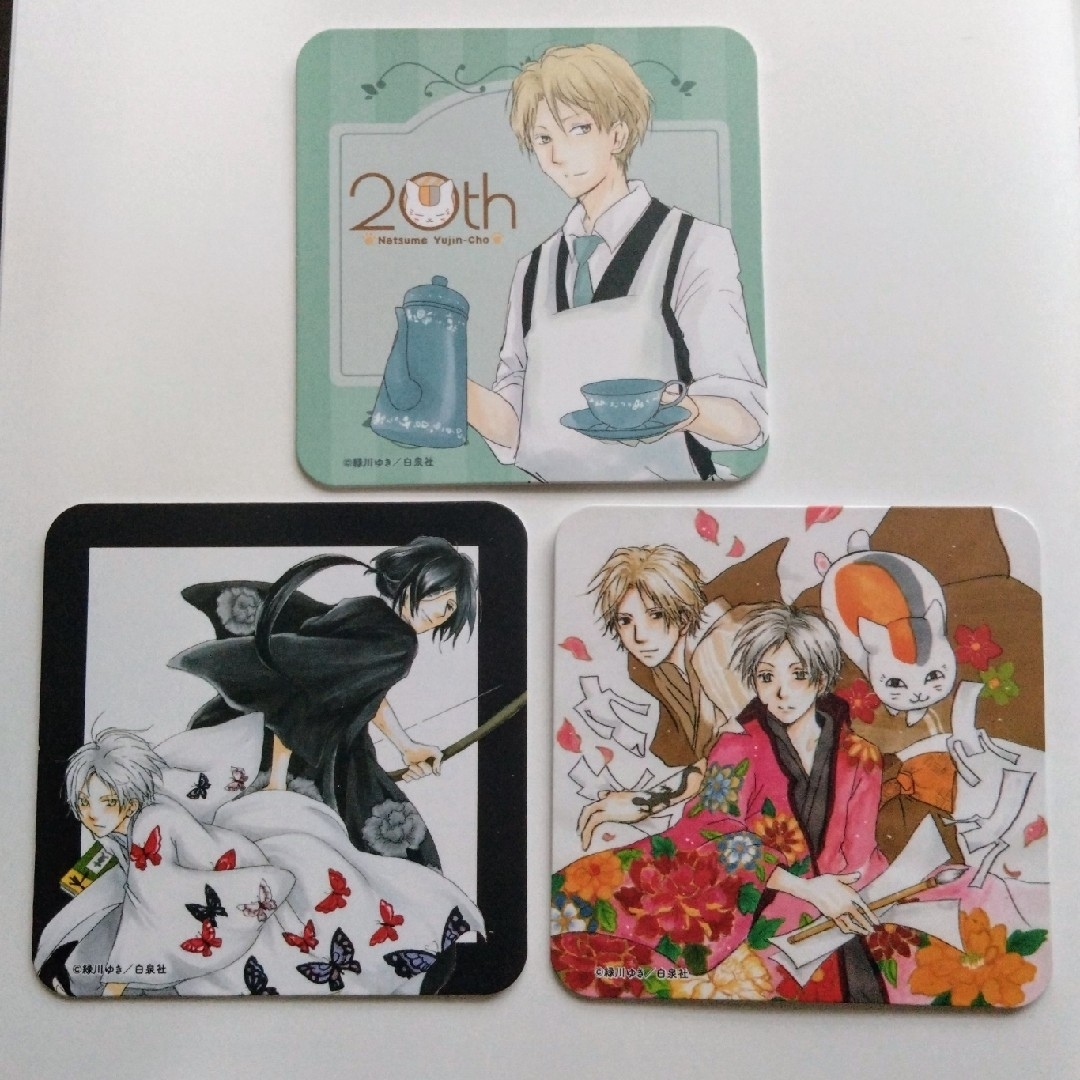 夏目友人帳20周年コラボカフェコースター