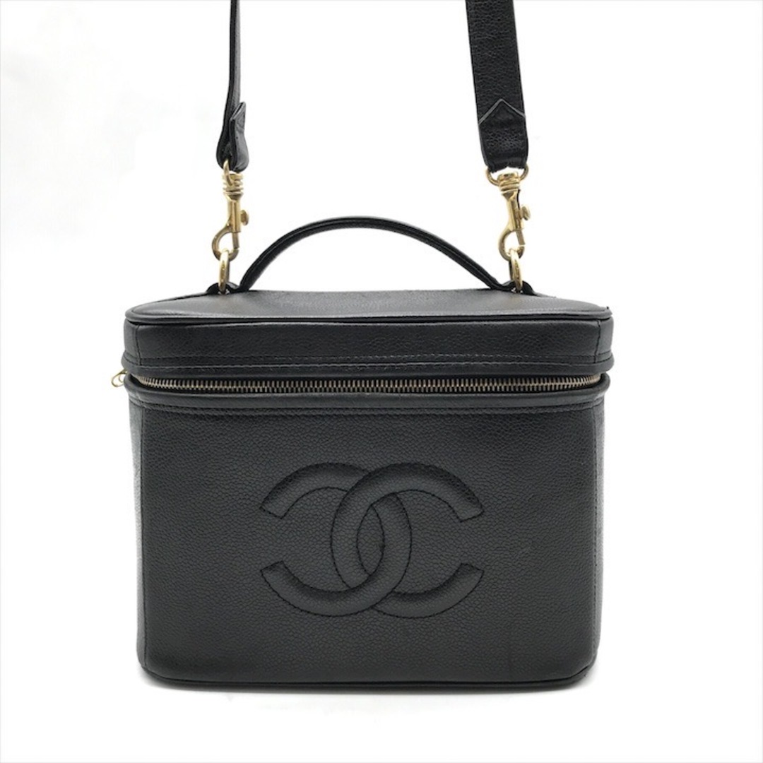 ☆CHANEL☆バニティバッグ/鞄/黒/ココマーク/シャネル/キャビア/ハンド
