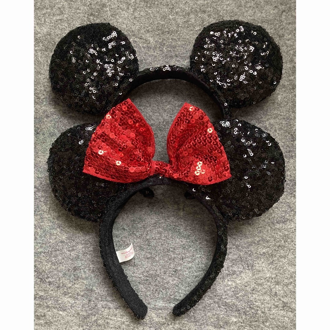 ディズニーカチューシャ ミッキー型スパンコールカチューシャ