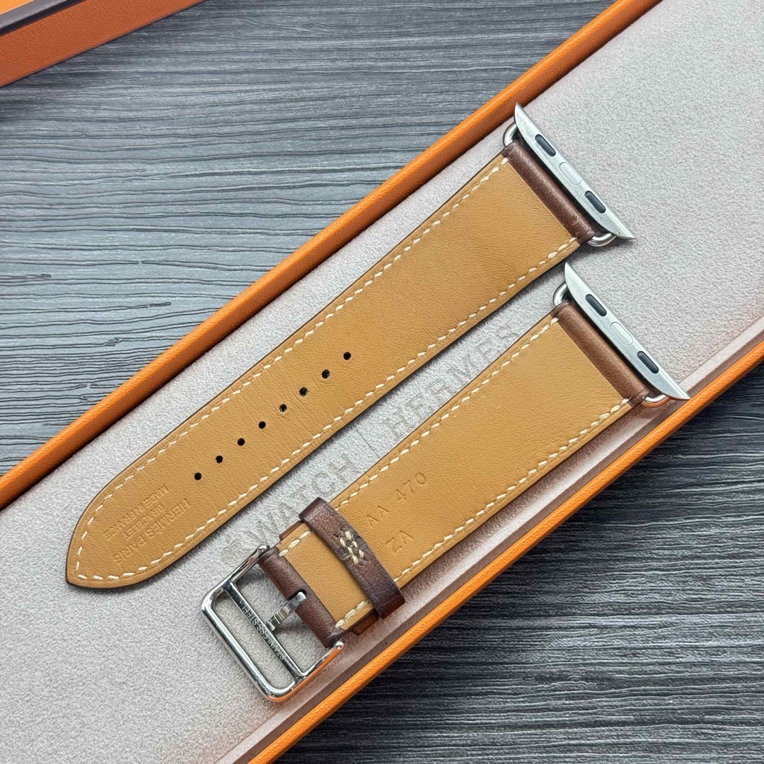 1580 Apple Watch エルメス ブラウン HERMES レザーバンド 楽天市場