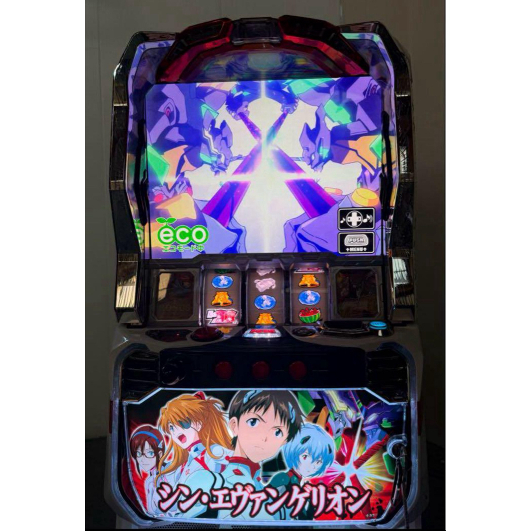 スマスロ実機 L シン・エヴァンゲリオン ボタンバイブスイッチ付 家スロ