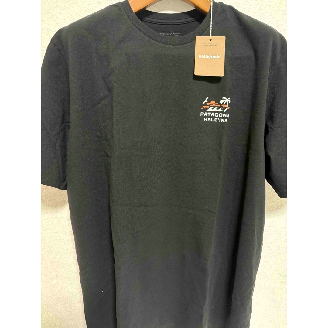 パタゴニア Tシャツ Lサイズ ハワイ ハレイワ限定 黒 バックロゴ 希少
