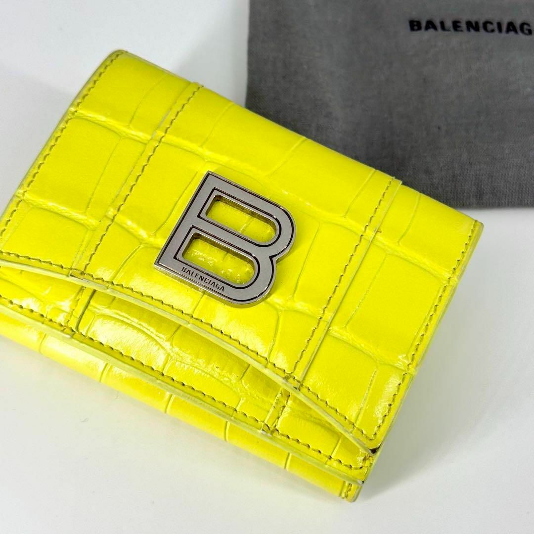 BALENCIAGA - 美品 BALENCIAGA アワーグラス 三つ折り 財布